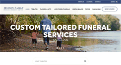 Desktop Screenshot of hansenfuneralservice.com