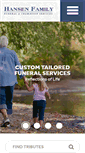 Mobile Screenshot of hansenfuneralservice.com